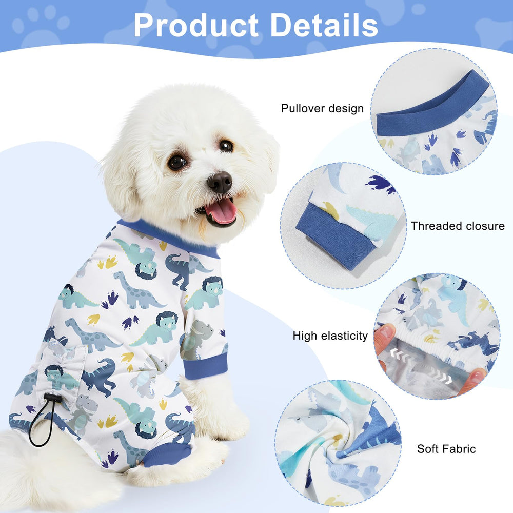 Bienbee dog pajamas back-length adjustable for a snug, personalized fit