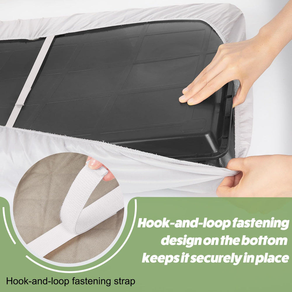 Bottom and top pan coverage help prevent leaks and simplify cleaning.