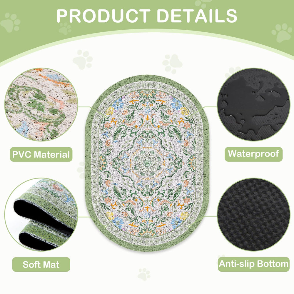 Bienbee cat litter mat waterproof layer blocks leaks and stains.