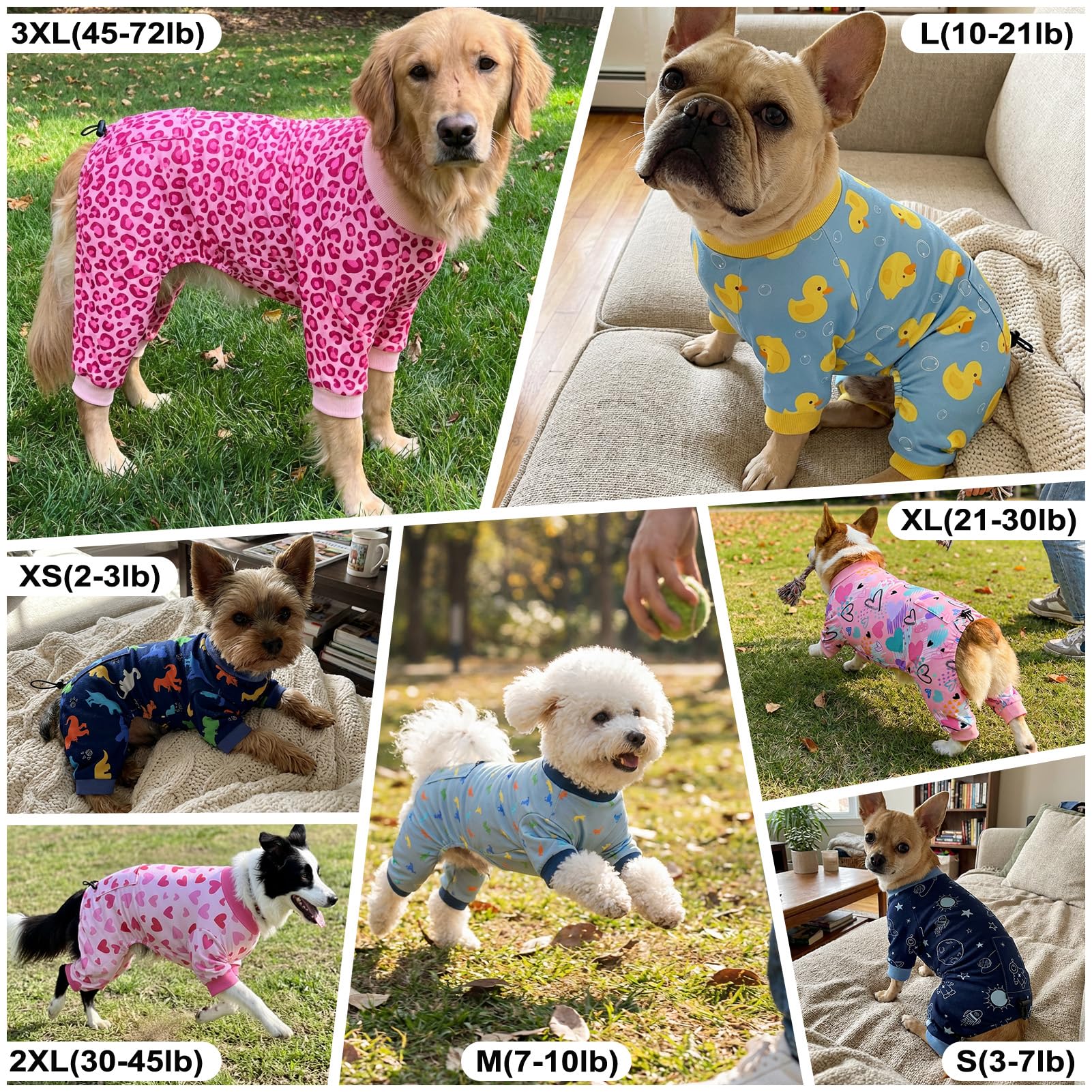 Bienbee shark pattern dog pajamas, bold look for adventures