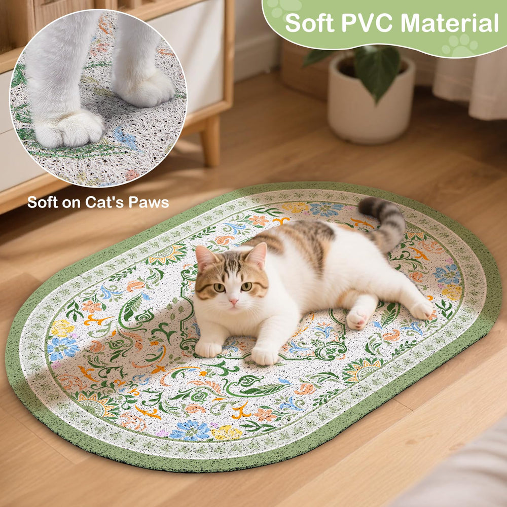 Bienbee soft PVC mat provides paw friendly comfort for cats.