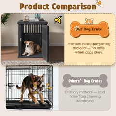 Bifanuo chew-resistant plastic kennel withstands playful chews