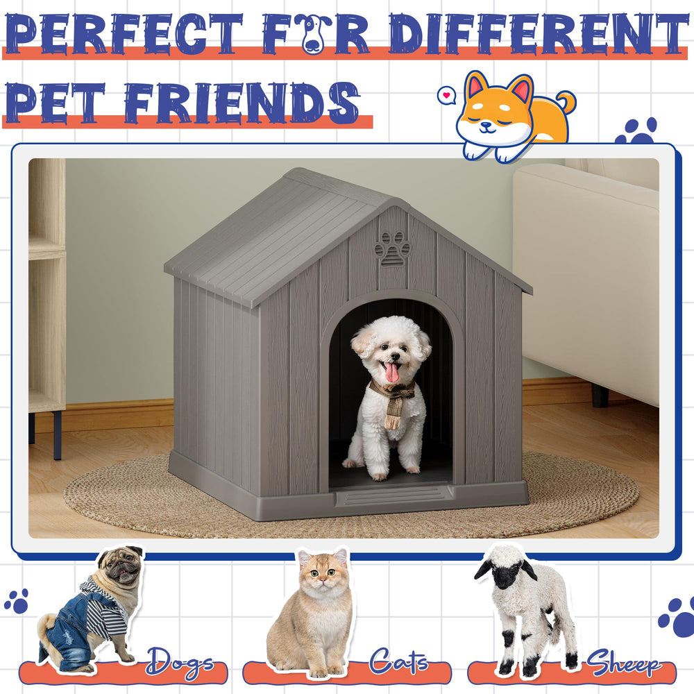 Bifanuo dog house easy-clean surface for quick maintenance.