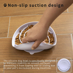 Bifeaw silicone dog bowl with freezer-safe design for versatile meals.