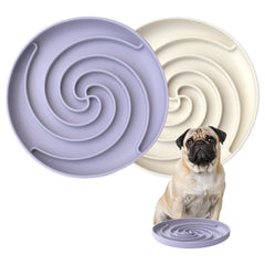 Bifeaw slow-feeder dog bowl with puzzle design promotes mindful eating.