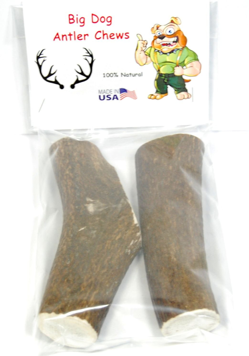 Big Dog Antler Chews: extra-large whole elk antler pieces great for durable chews.