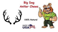 Big Dog Antler Chews no odor indoor chew leaves no greasy mess.
