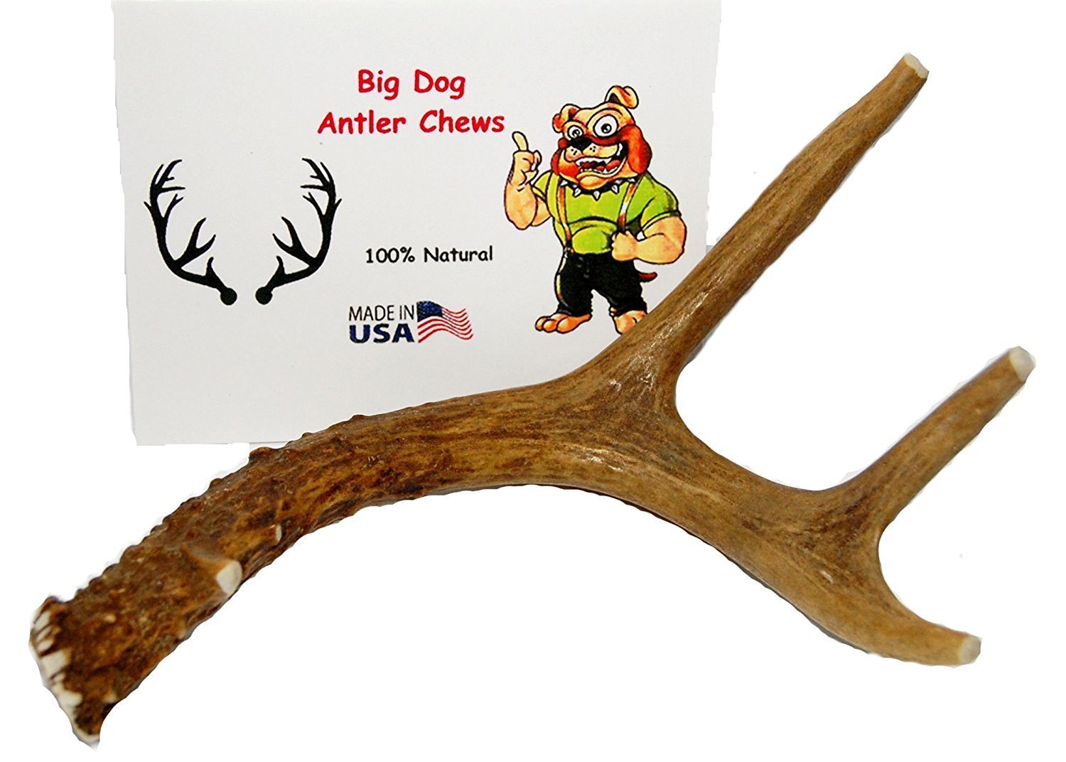 Big Dog Antler Chews antler with safety cut off tips to prevent sharp edges