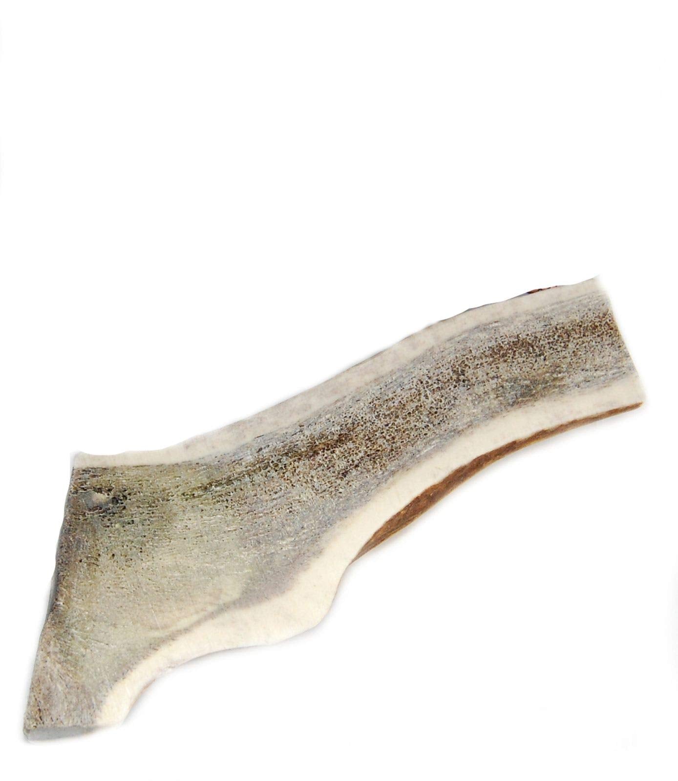 Big Dog Antler Chews split elk antler 6-8in, ideal for large to extra-large dogs and long-lasting.