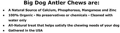 Big Dog Antler Chews USA-sourced antlers from wild deer and elk.