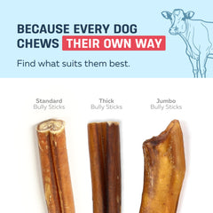 Big Lu single-ingredient bully sticks — healthy alternative with no grains or additives