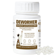 BiKontrun broad-spectrum dewormer tablets for cats and kittens