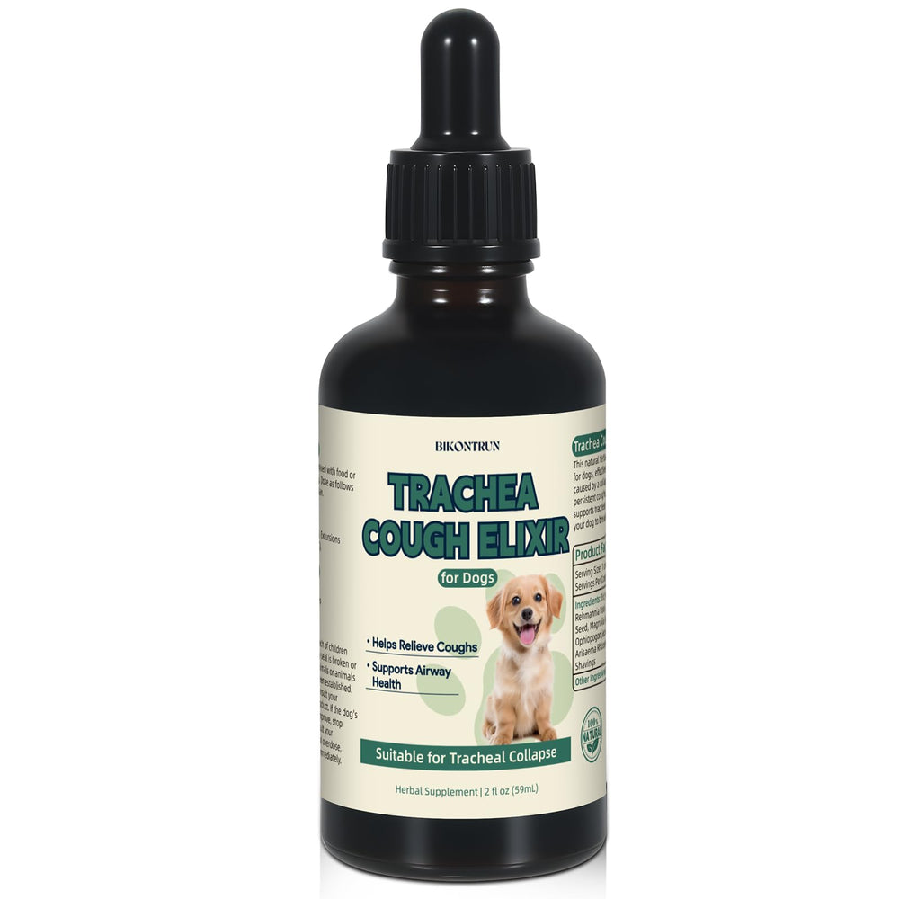 BiKontrun collapsed-trachea elixir bottle for dogs supports throat comfort