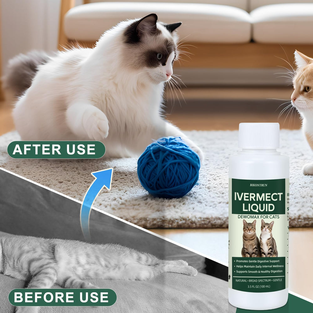 BiKontrun Dewomax cat-friendly supplement supports gut balance.