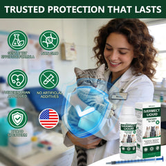 BiKontrun dewormer for cats dosing spoon demonstrates easy daily administration