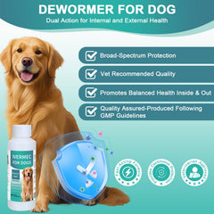 BiKontrun dewormer for dogs dosing spoon demonstrates easy daily administration