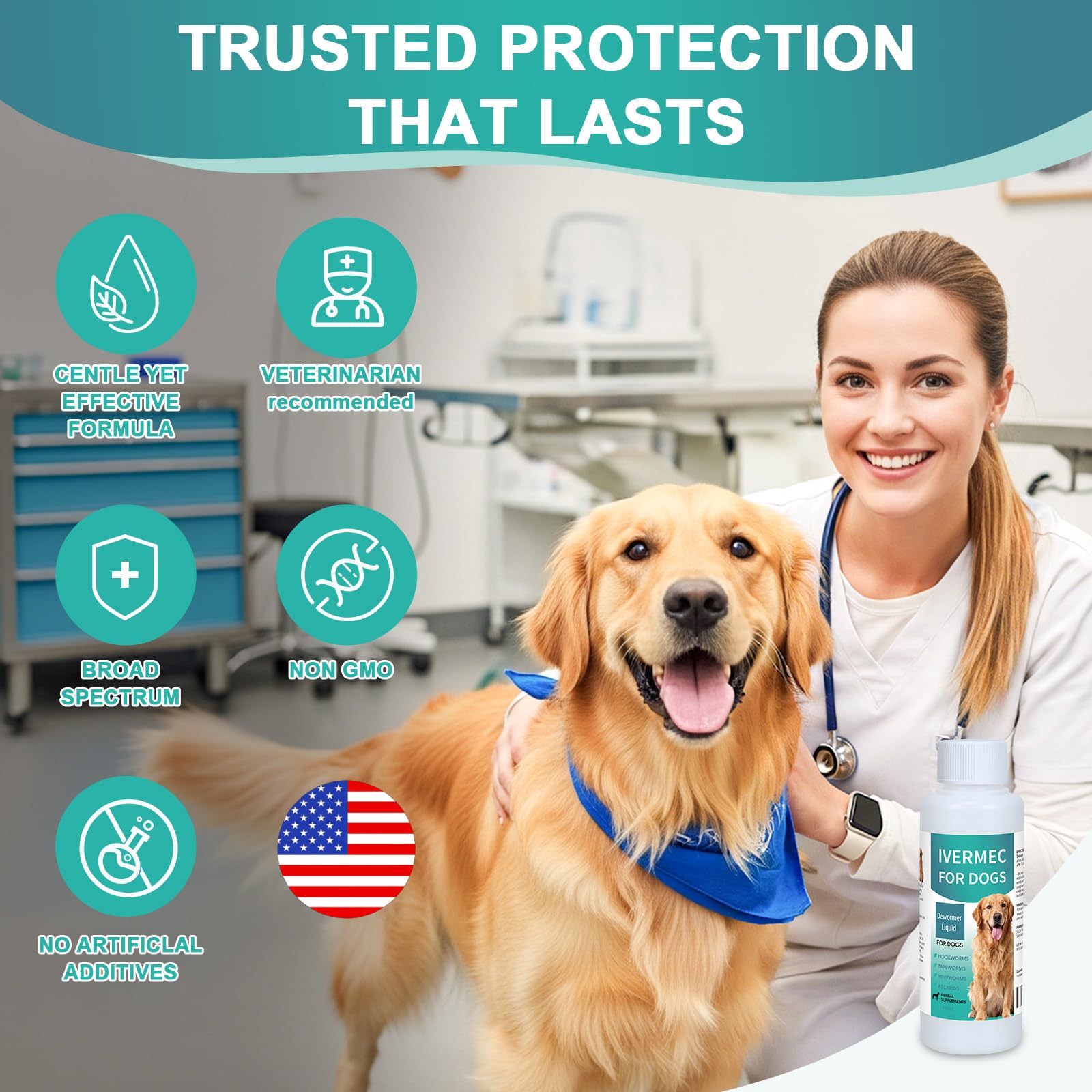 BiKontrun dewormer for dogs mixed with food makes dosing simple