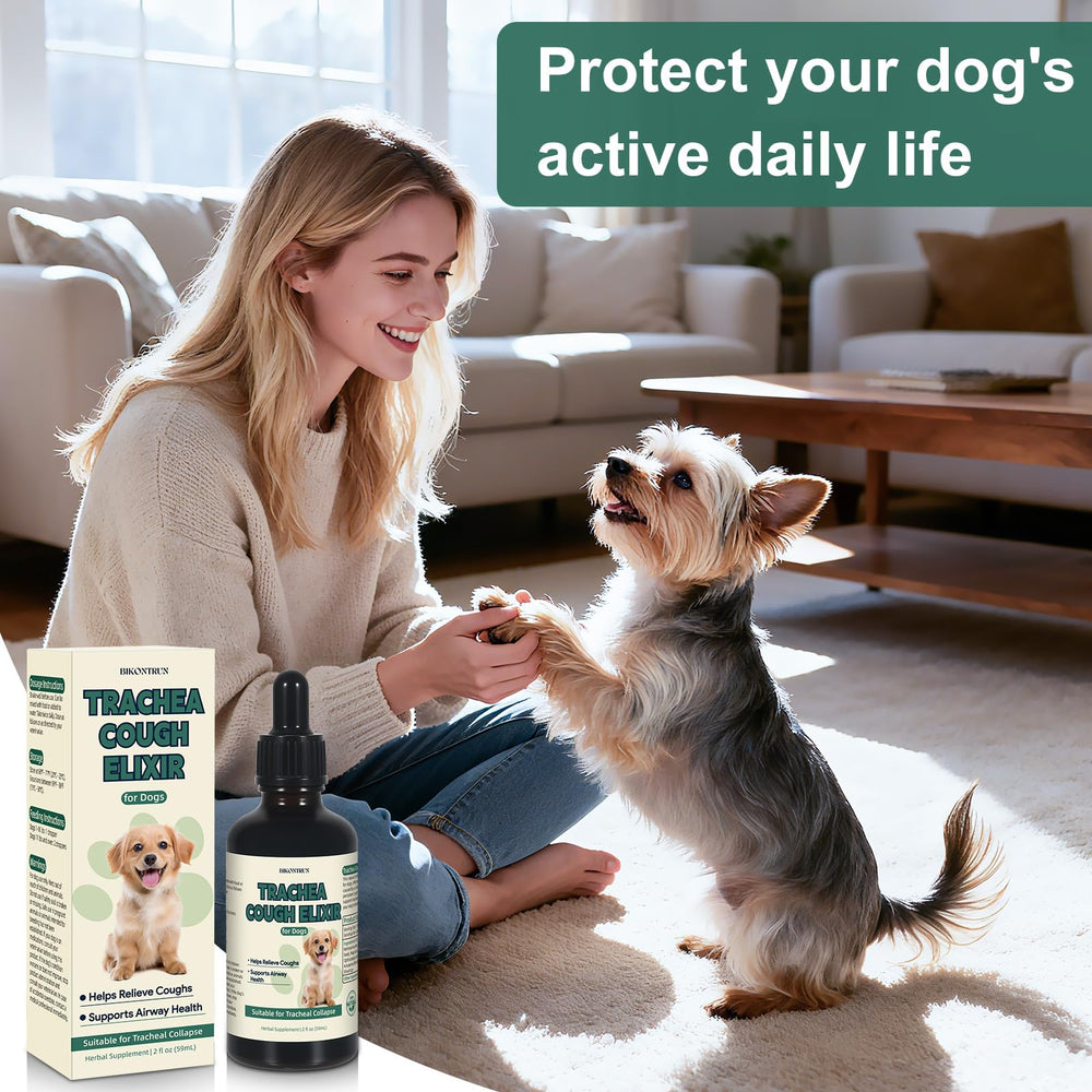 BiKontrun cough elixir dropper ready for precise dog dosing
