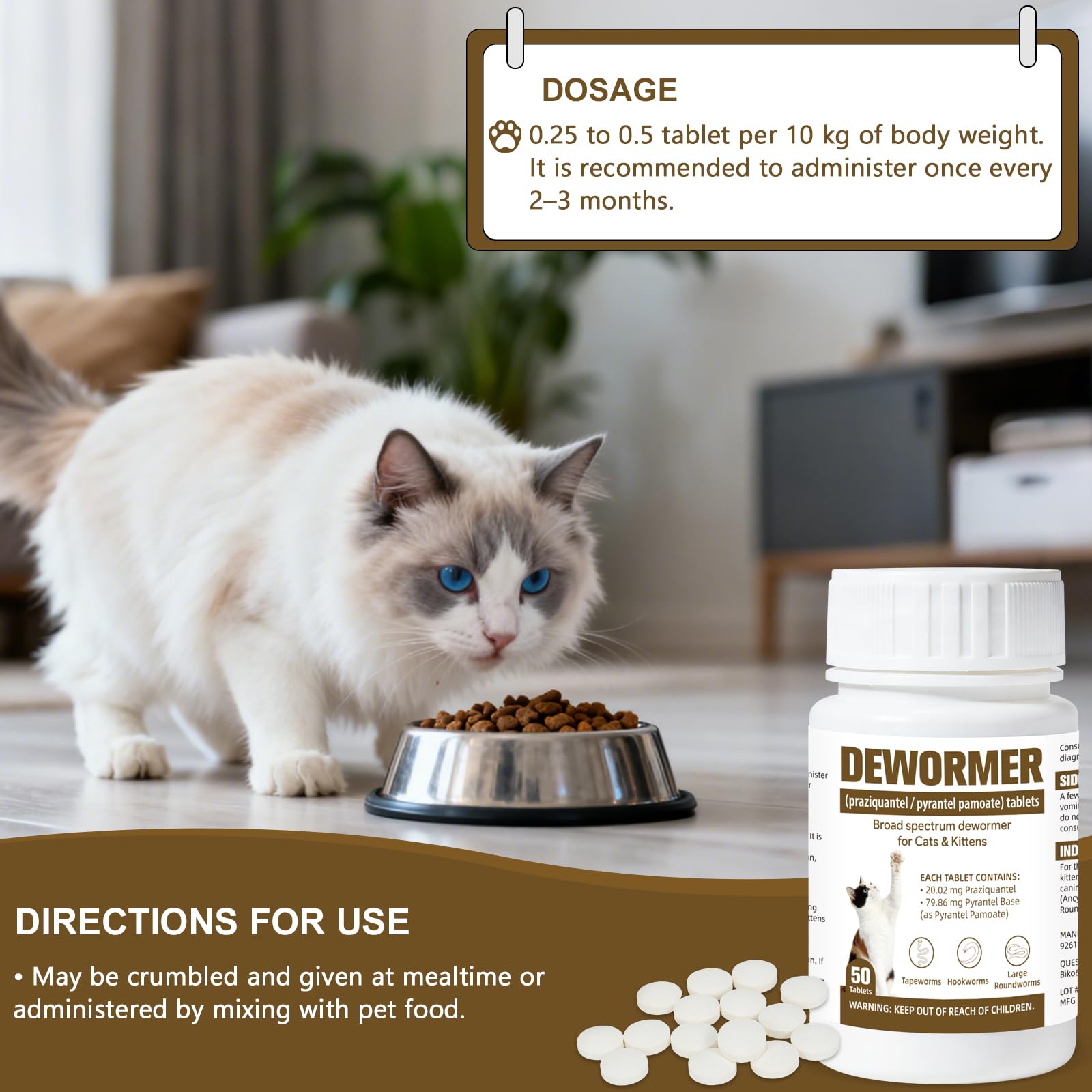 BiKontrun kitten-friendly dewormer use and dosing