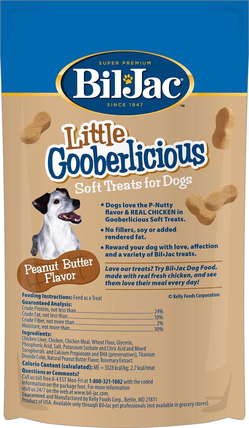 Close-up of Bil-Jac Gooberlicious treats showing soft texture and aroma.