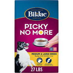Bil-Jac Picky No More kibble in a bowl may entice picky eaters