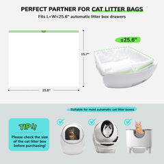 Bilibara self-cleaning liner compatible with most automatic litter boxes.