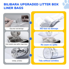 Bilibara opaque white 9-11 gallon bags conceal waste.