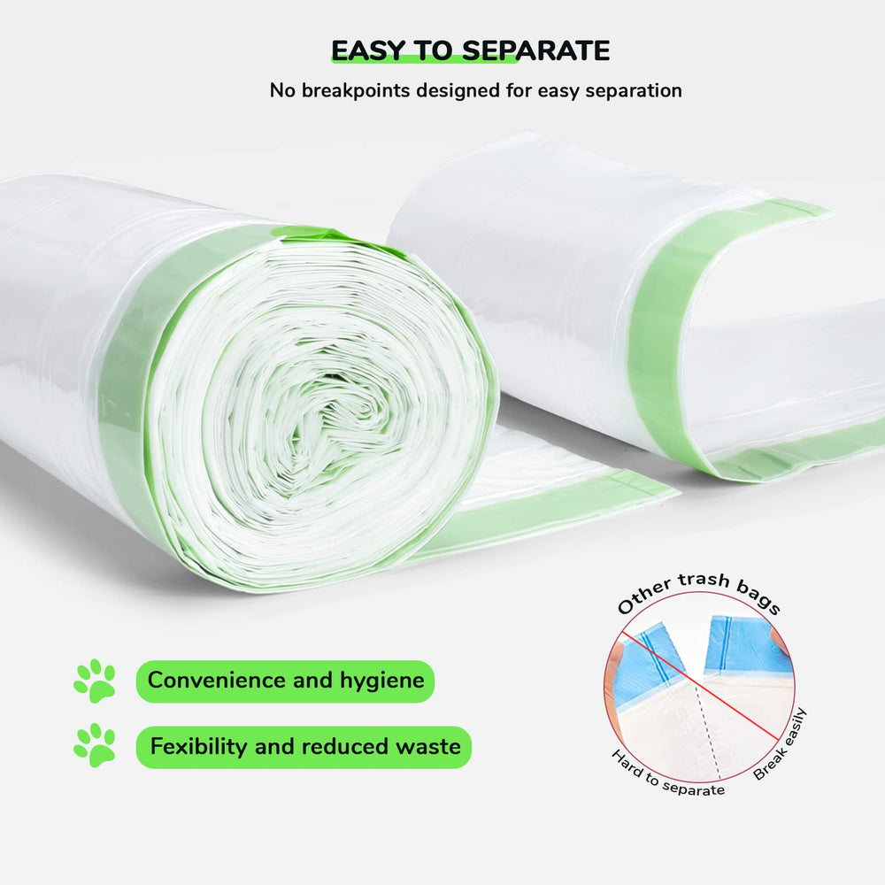 Bilibara tight-roll dispensing simplifies bag changes.
