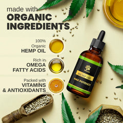 Billion Pets hemp oil helps dogs stay calm during car rides.