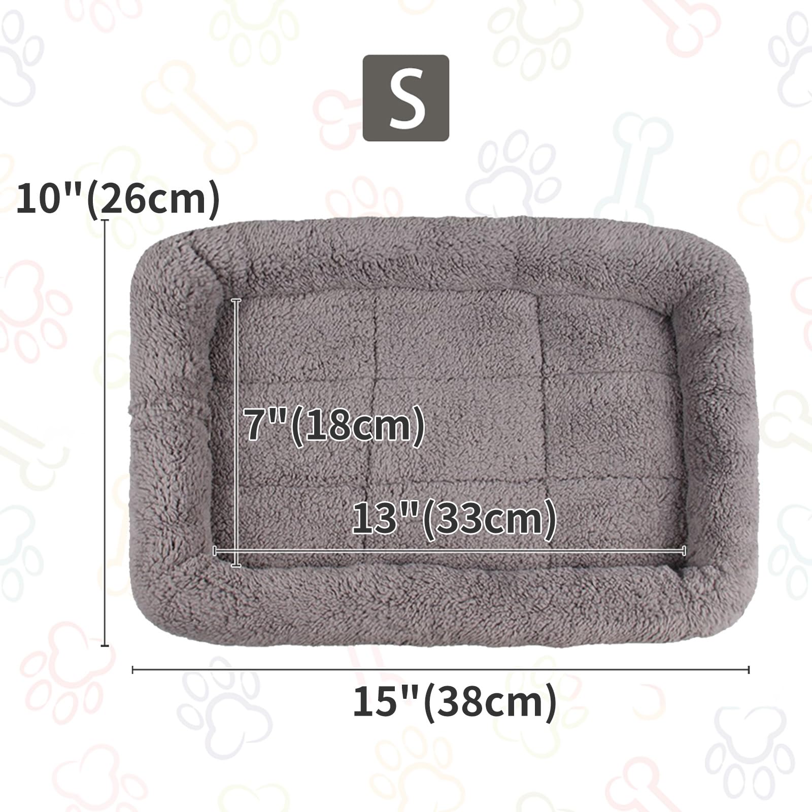 Billionchains bed fits pet crates and carriers for travel.