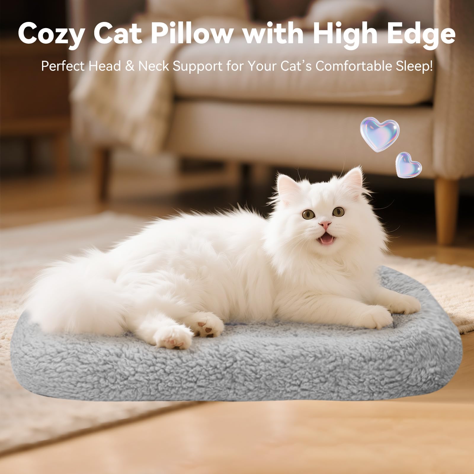 Billionchains bed features non-slip bottom for stable placement.