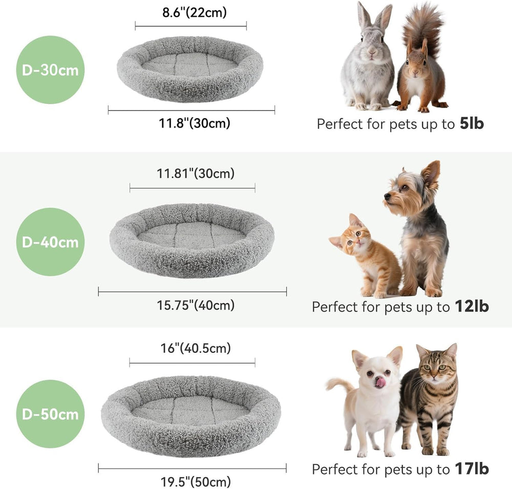 BillionChains cat bed packaging appears flat, then fluff ready for cozy indoor naps.