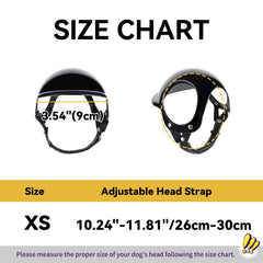 Billionchains extra small dog helmet — foam padding inside for light protection.