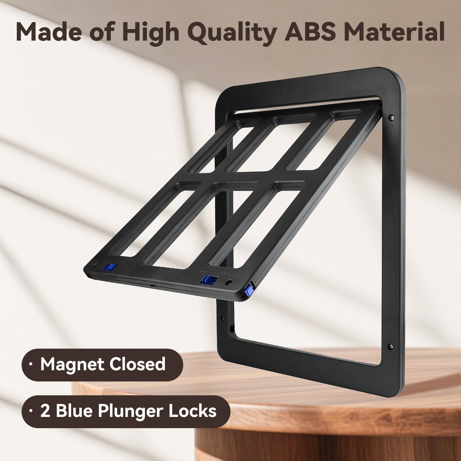 Billionchains magnet bottom-frame illustrates automatic close security.