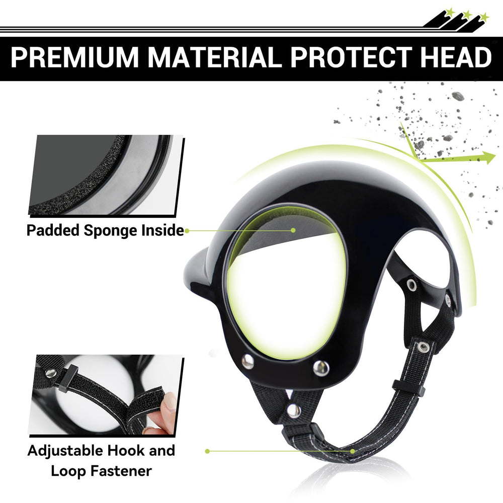 Billionchains dog helmet packaging — gift-ready wrap protects and presents.
