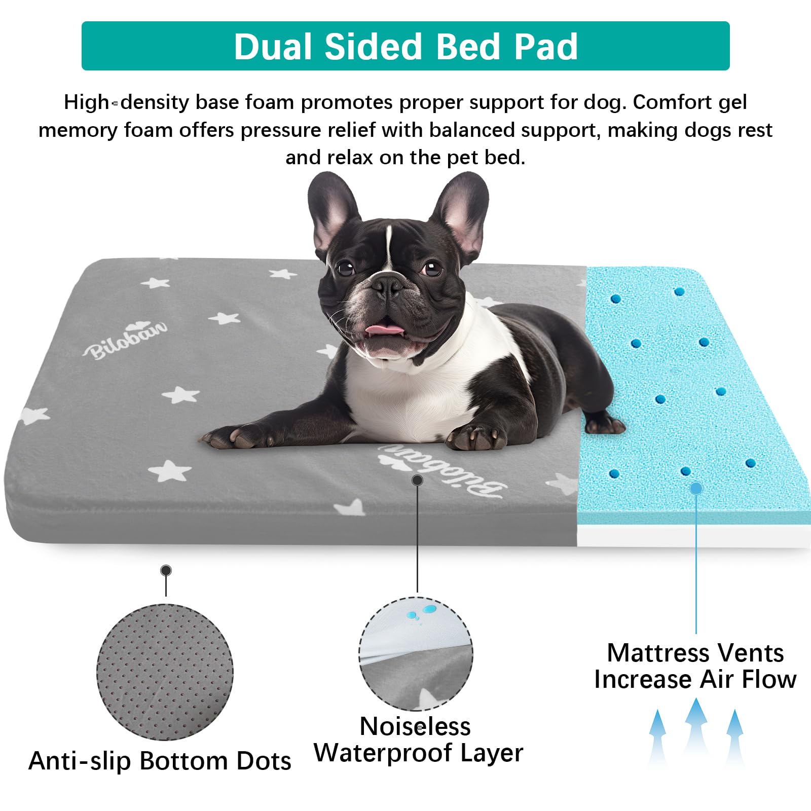 Biloban TPU waterproof layer shields from spills and stains.