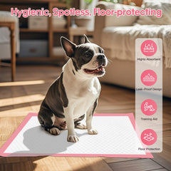 BinetGo pink potty pad with quick-dry technology for mess-free floors