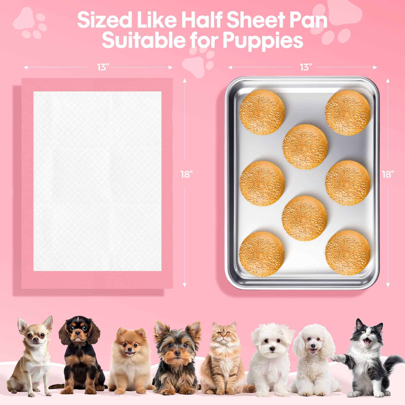 Stacked BinetGo pads demonstrate thick absorbent core