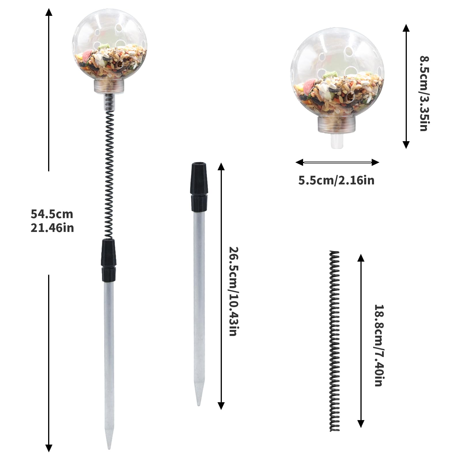 BingegePet spring mechanism for the dispenser encourages birds to peck and play