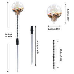 BingegePet spring mechanism for the dispenser encourages birds to peck and play