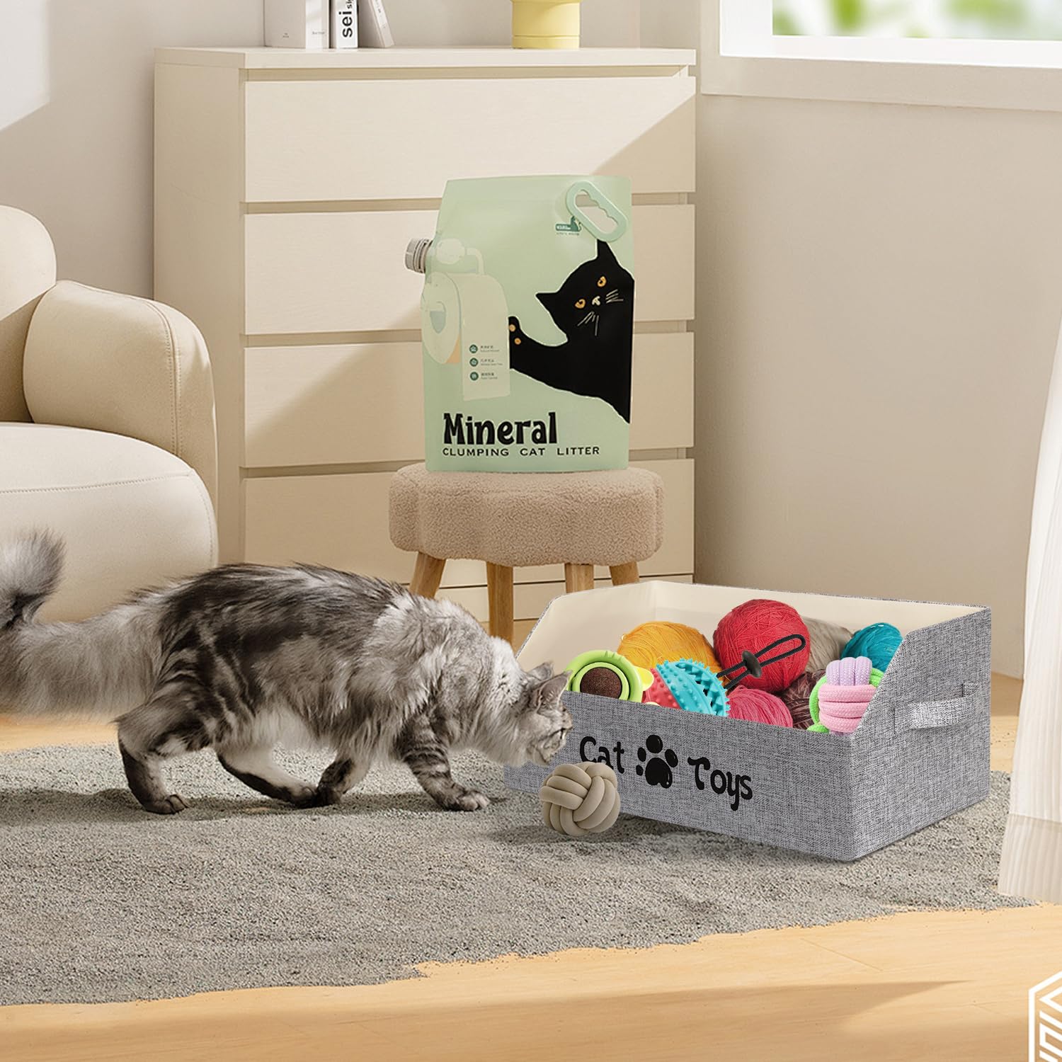 BinWhiz 19.7in bin collapsible design ready for compact storage