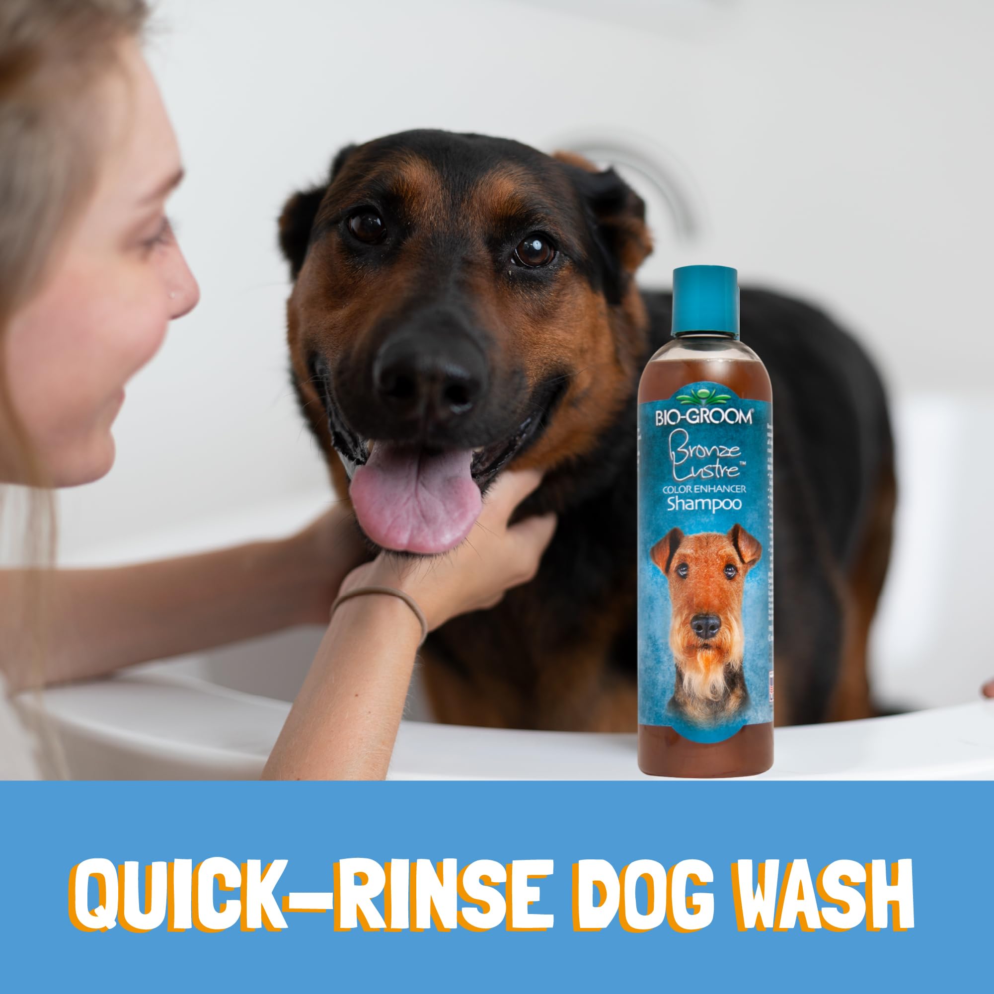 Bio-Groom Bronze Lustre cruelty-free logo signaling ethical grooming.
