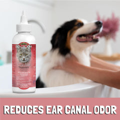 Bio-Groom Cruelty-Free Ear Cleaner label communicates transparent, pet-friendly care.
