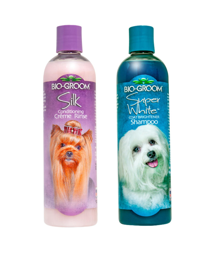 Bio-Groom dog shampoo bottle for gentle cleansing and brighter coat.