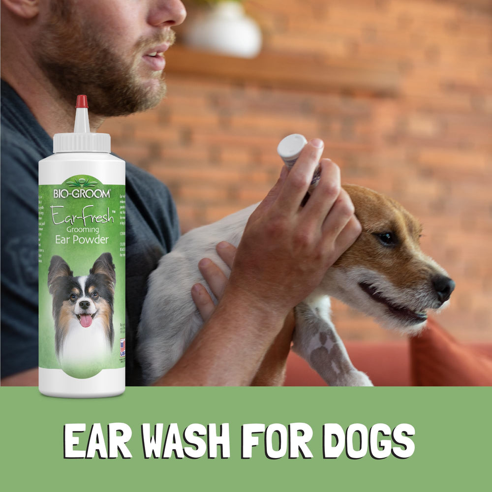 Bio-Groom Ear-Cleanser close-up shows safe odor reduction for animals.