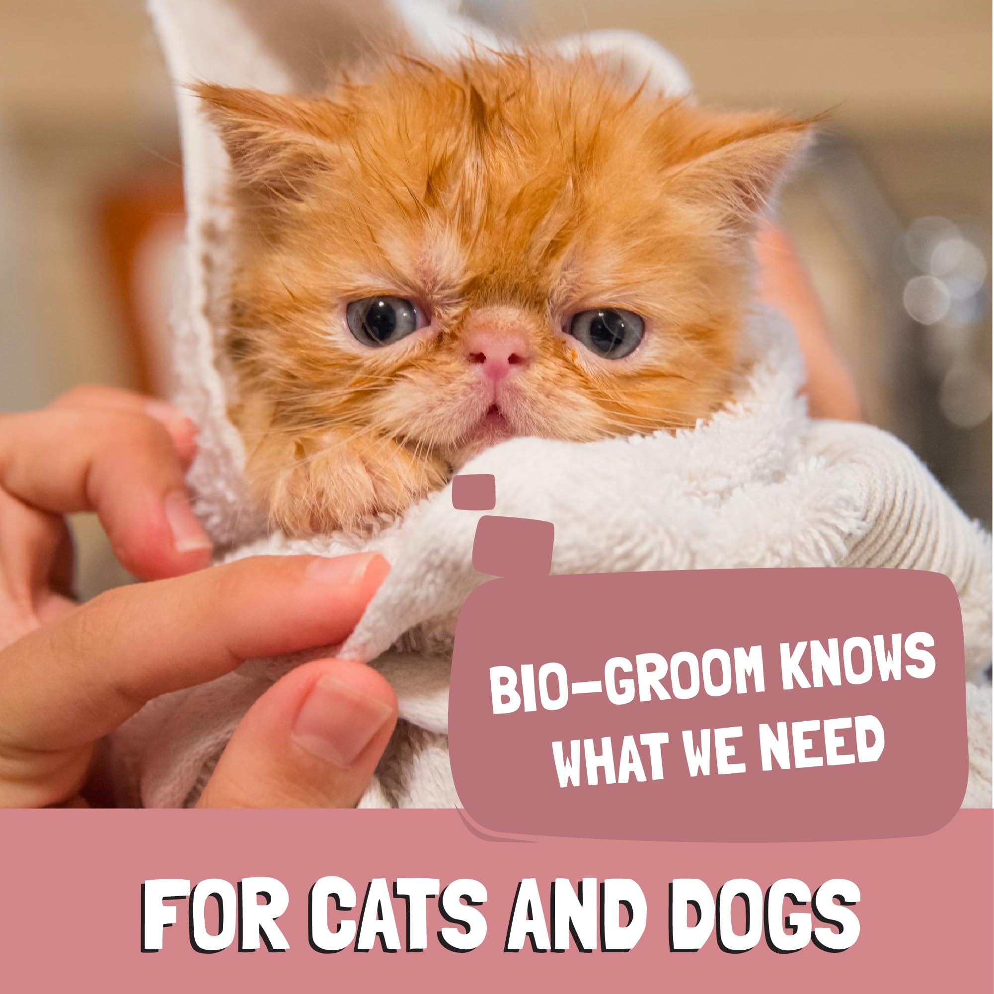 Bio-Groom Gentle Wax Remover bottle demonstrates mild, non-irritating ear care for pets.