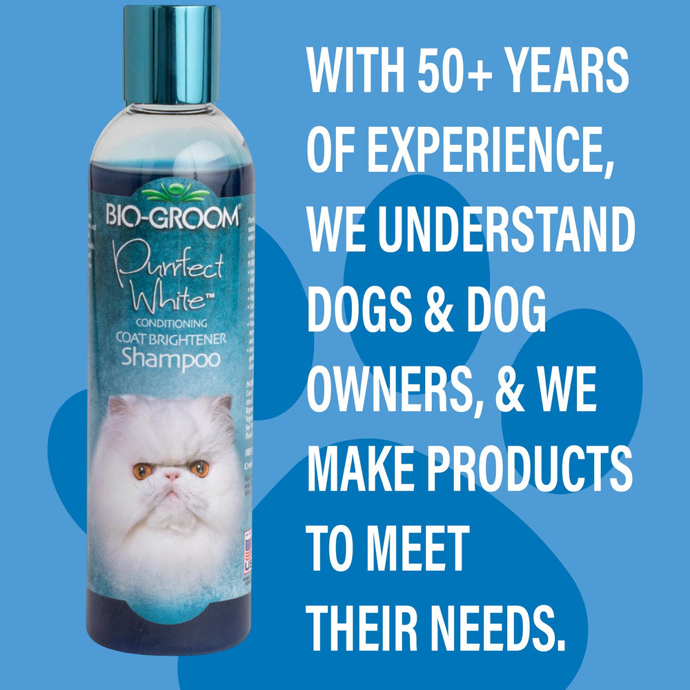 Bio-groom Purrfect White Shampoo cruelty-free formula for ethical grooming