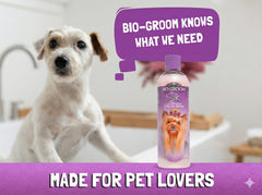 Bio-Groom silk creme rinse bottle for silky, fluffy fur.