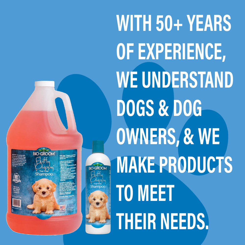 Bio-Groom soy protein coat conditioning image shows strengthened coat after bath.