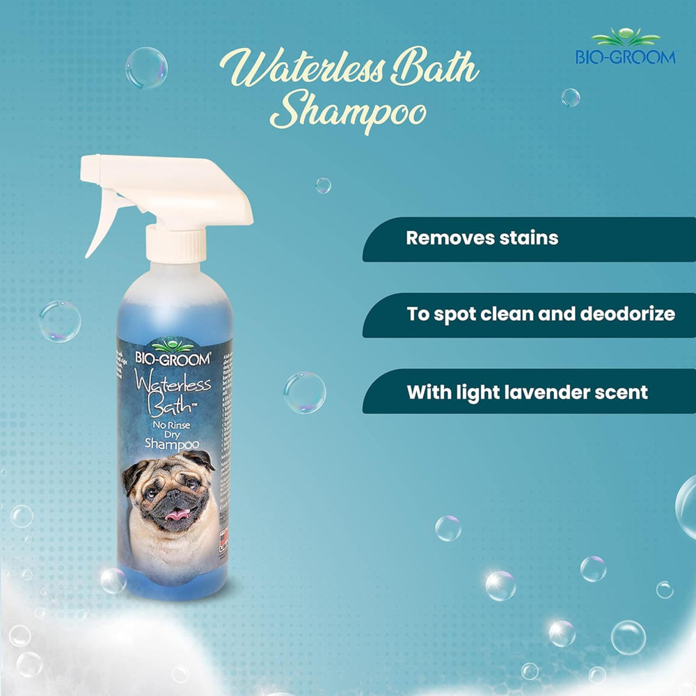Bio-Groom Waterless Dog Shampoo puppy-safe between-bath cleansing.